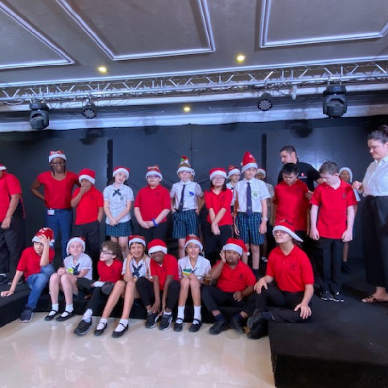 Filming for the Makaton global advent calendar with Rashid School 2019